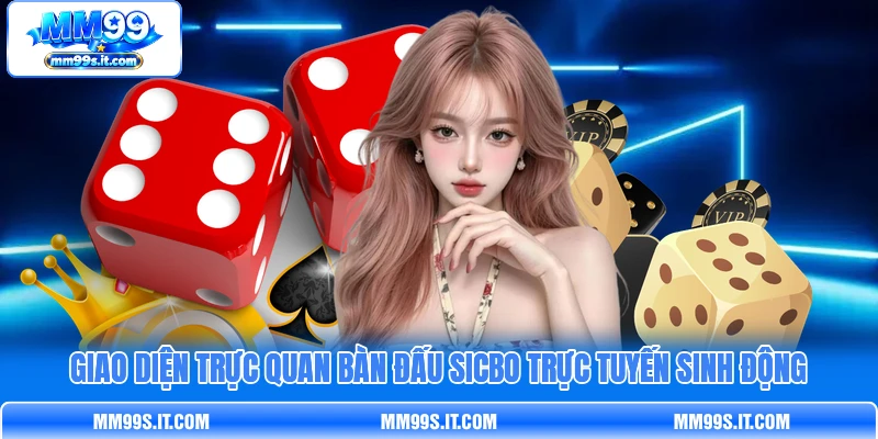 Giao diện trực quan bàn đấu Sicbo trực tuyến sinh động